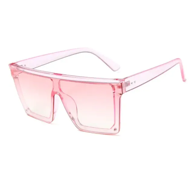 SHAUNA Flat Top Classic Square Sunglasses