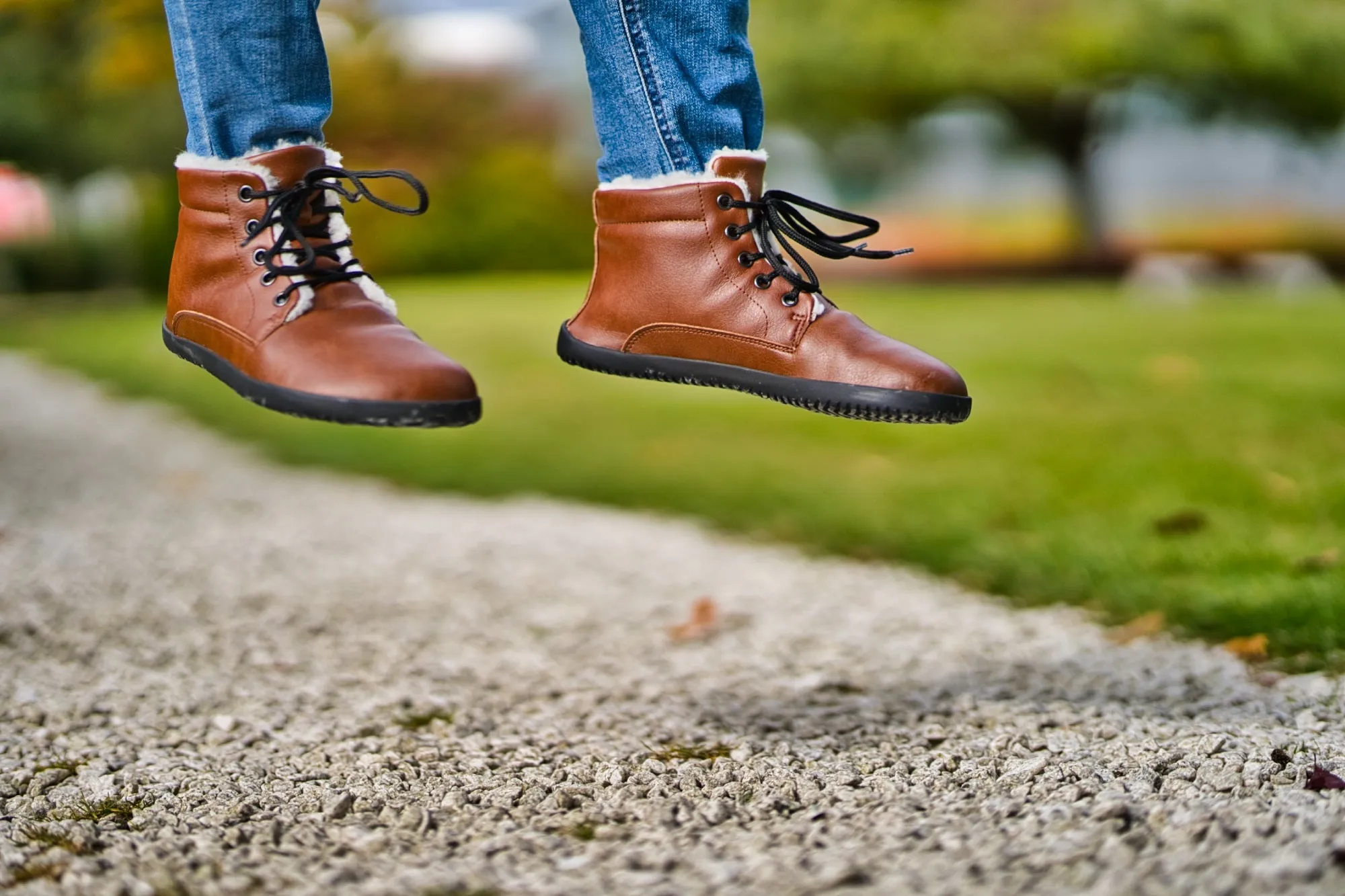 Sundara Winter Barefoot Men’s Ankle Boots - Light Brown