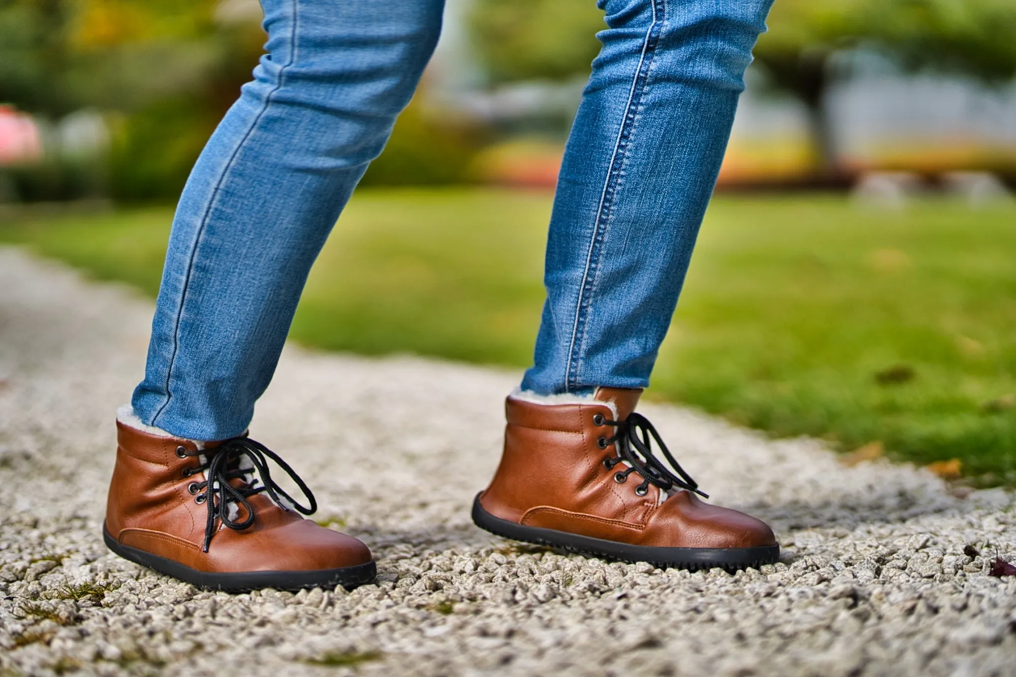 Sundara Winter Barefoot Men’s Ankle Boots - Light Brown