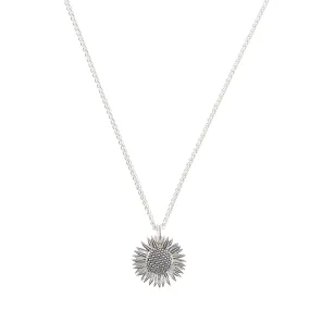 Sunflower Silver Necklace