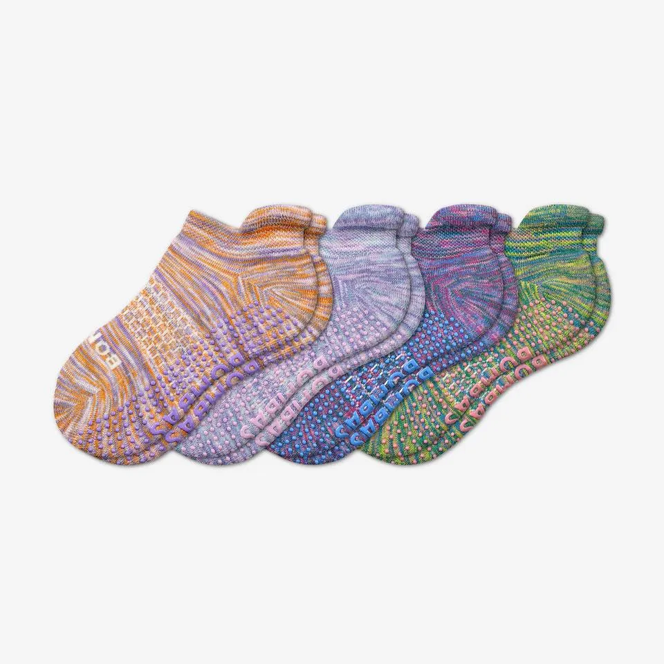 Youth Space Dye Gripper Ankle Sock 4-Pack