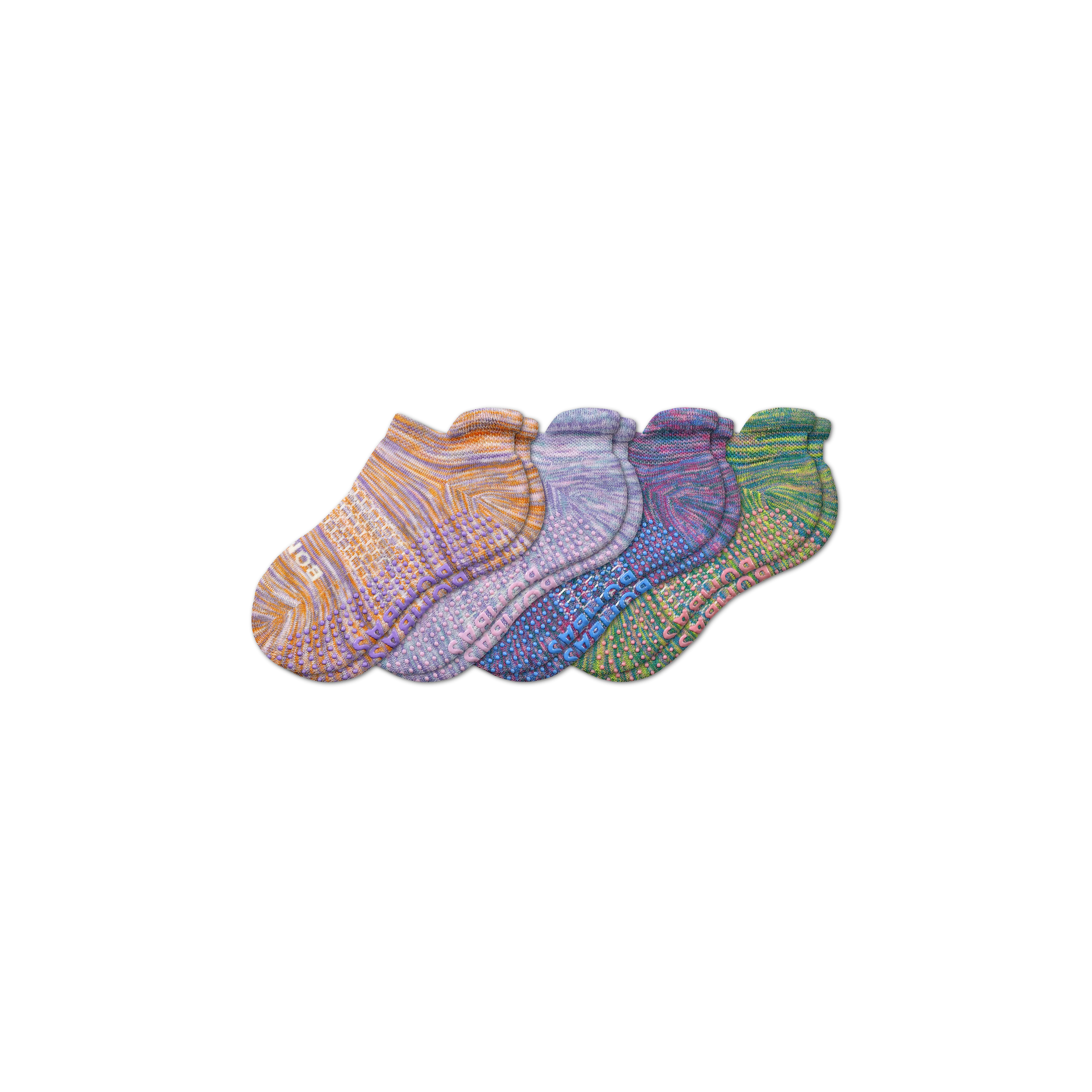 Youth Space Dye Gripper Ankle Sock 4-Pack