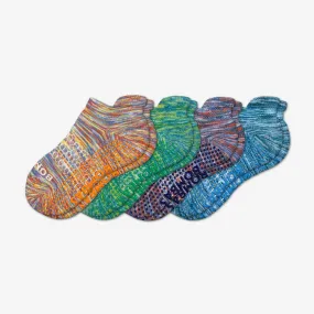 Youth Space Dye Gripper Ankle Sock 4-Pack