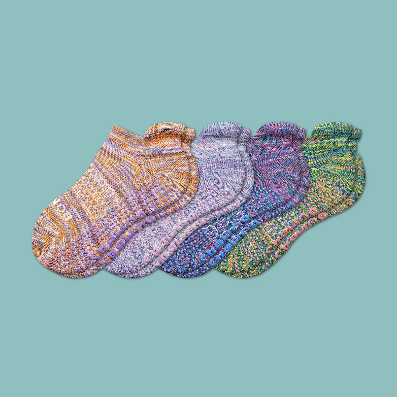 Youth Space Dye Gripper Ankle Sock 4-Pack